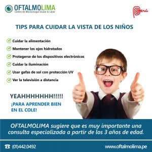Tip para cuidar la salud visual de los niños