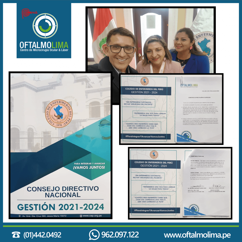Firma de un convenio con el colegio de enfermeros del Perú